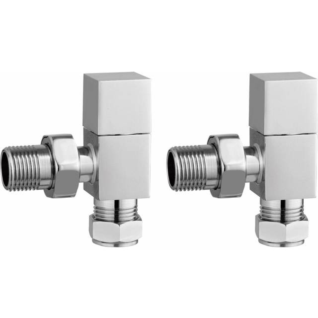 Keenware kra-004 square towel rail & radiator angle valves