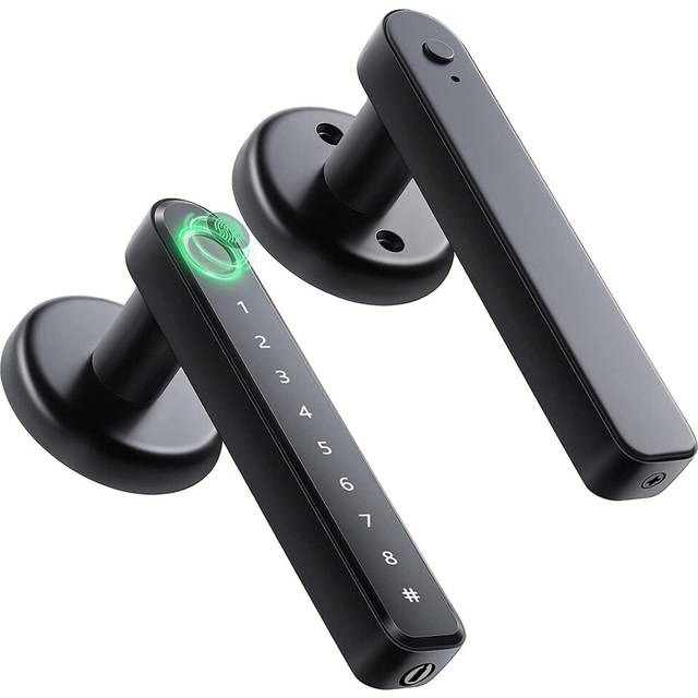 Fingerprint Smart Door Lock Knob with Keypad Keyless Entry Handle for Home Hotel Office Apartment