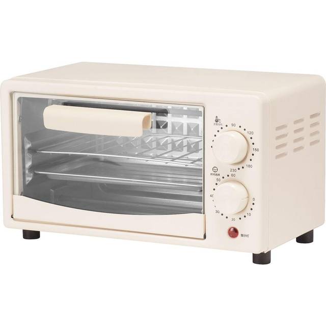 Baking Oven 2 Rack Capacity Multifunctional 12L Beige Intelligent Control Highly Efficient Heating