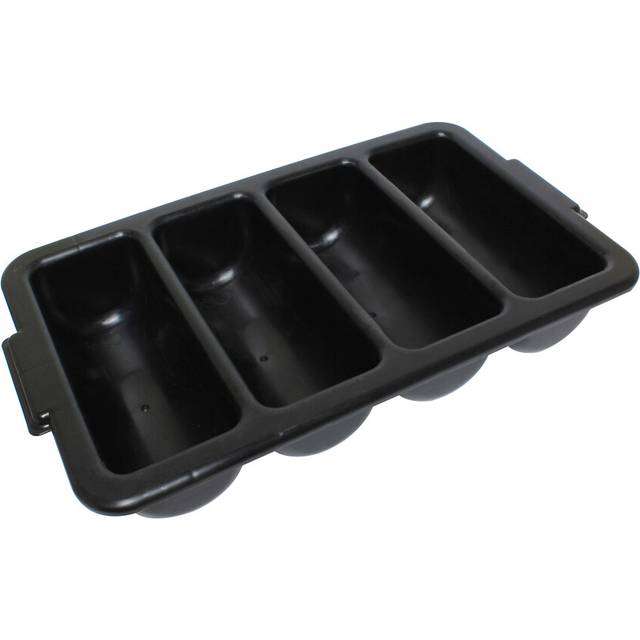 Thunder Group PLFCCB001B 4Compartment Cutlery Box  Black