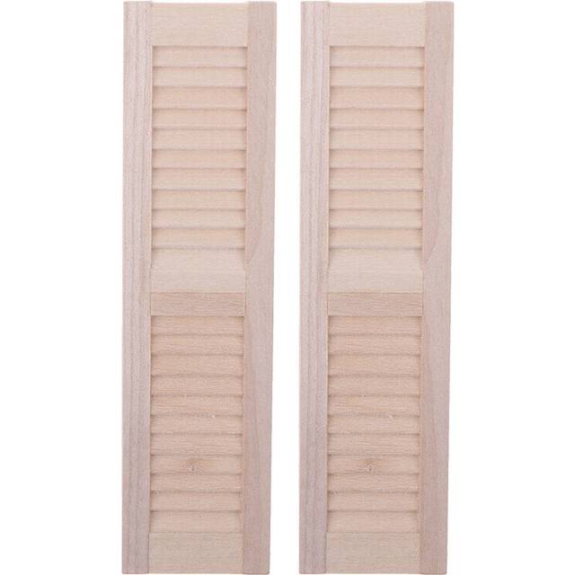 2Pcs/Set Handmade 1/12 Miniature Dollhouse Wooden Shutters DIY Window Furniture Accessories Toys for Children