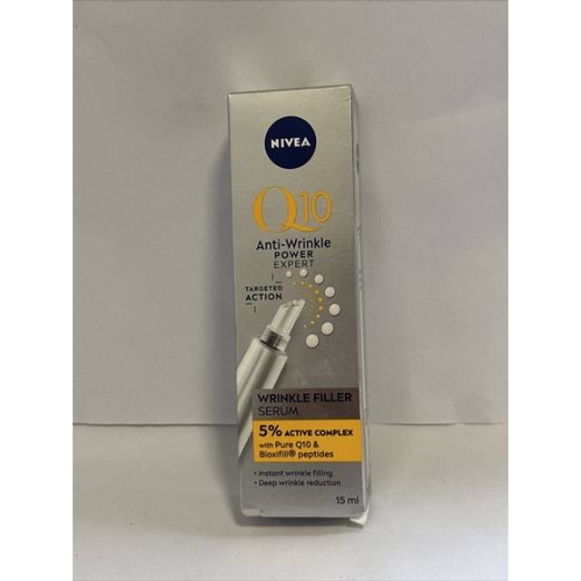 Nivea q10 anti-wrinkle power expert wrinkle filler serum (15ml), face serum wit
