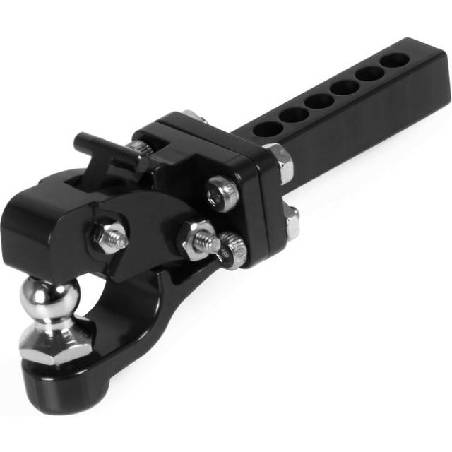 CNC Metal Trailer Tow Hook Drop Hitch for 1/10 RC Crawler Car TRX4 Axial SCX10 90046 Redcat Upgrade Parts,Black