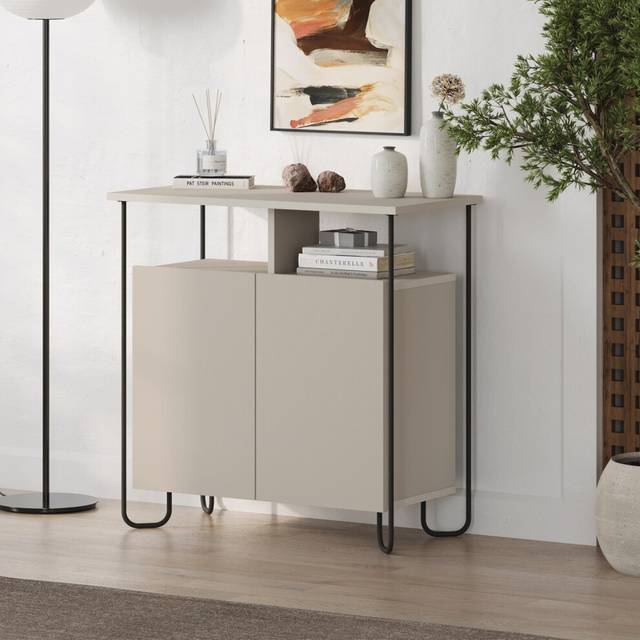 FWStyle Cornea 2 Door Sandstone Sideboard - Cream