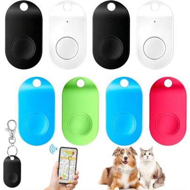 SHEIN 1pc Oval-Shaped Anti-Lost Finder, Key Locator With Bi-Directional Alarm, Smart Anti-Loss Device For Phone, Wallet, Compatible With IOS/Android, Button