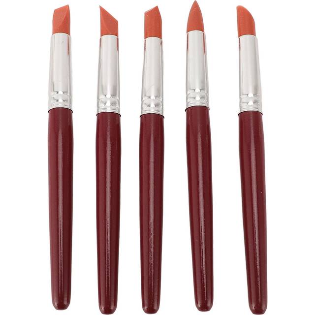 5PCS Silicone Clay Sculpting Tools Multiple Shape Pottery Pen for Modeling Dotting Shaping Carving