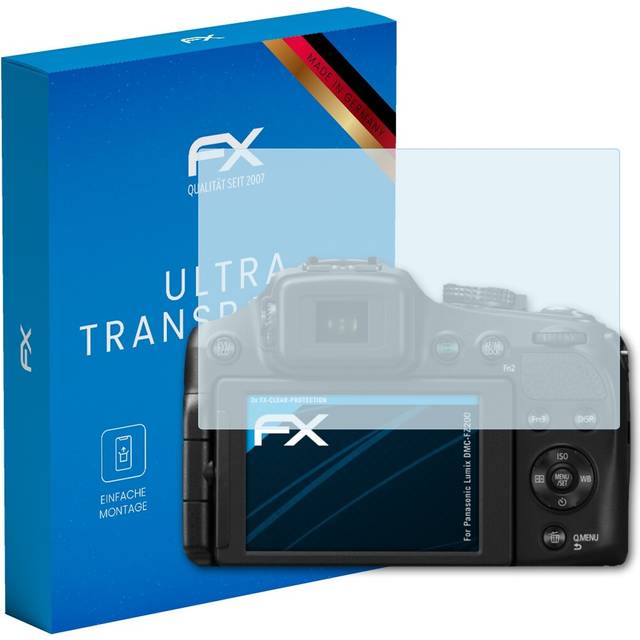 Atfolix 3x Screen Protector For Panasonic Lumix Dmc-fz200 Clear