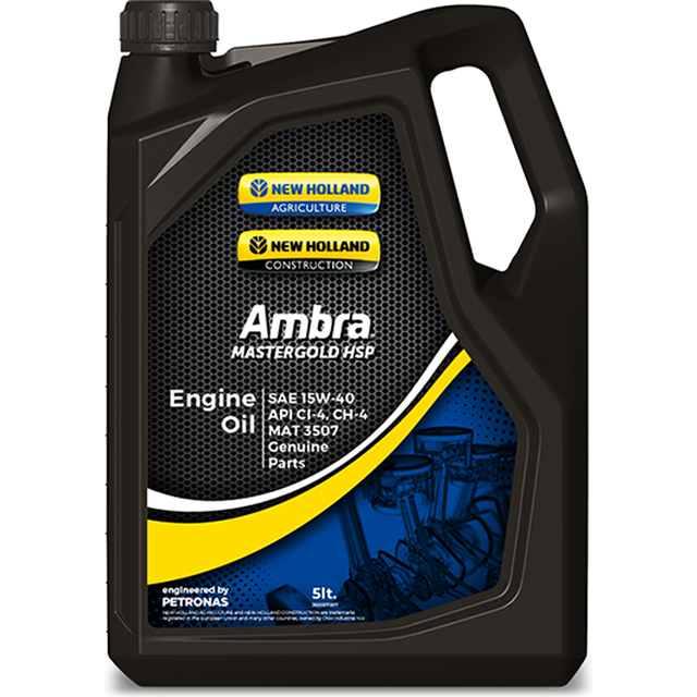 5 liters engine oil amber mastergold hsp 15w-40 petronas acea e7 holland
