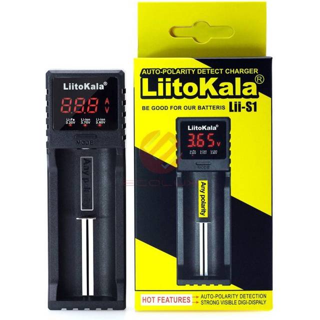 LiitoKala Lii-S1 Battery Charger for 18650 21700 26650 3.7V Batteries