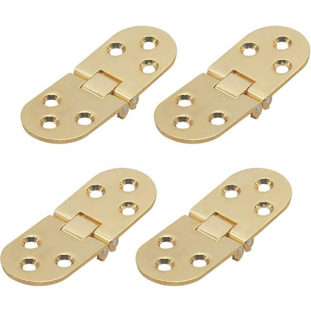 Folding Table Hinge Furniture Zinc Alloy Round Edge 4-Pack