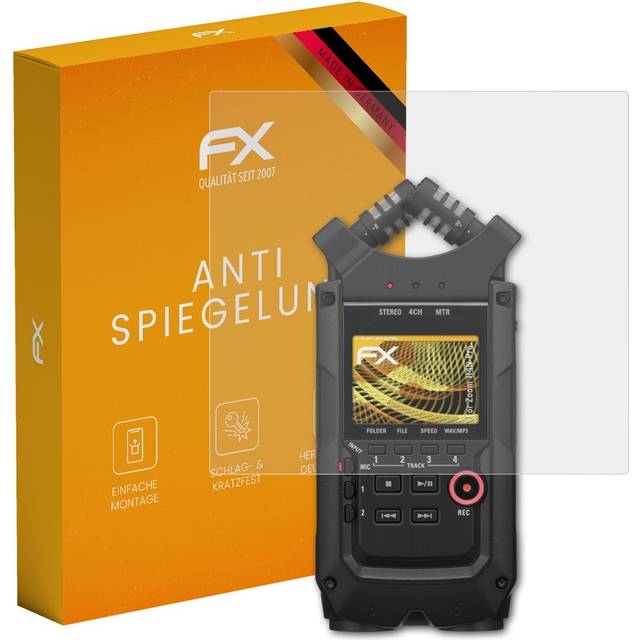 Atfolix 2x Screen Protection Film For Zoom H4n Pro Matt&shockproof