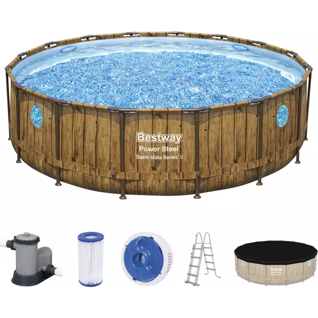 Bestway Pool med tillbehör Power steel 488x122 cm