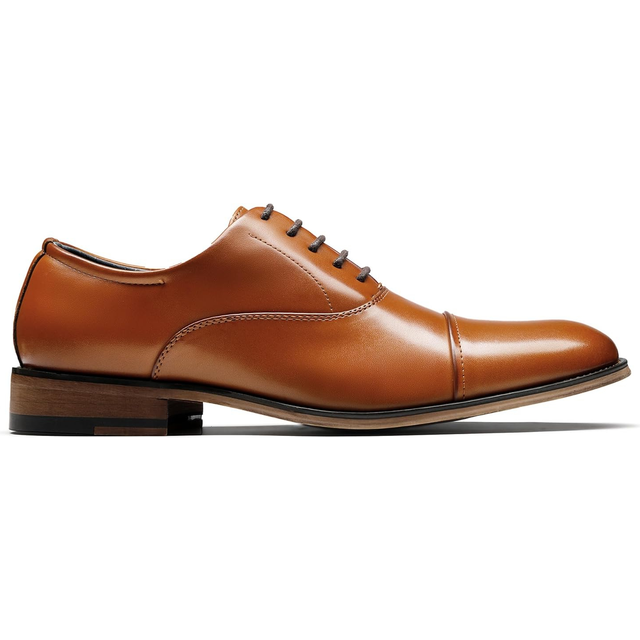 Bruno Marc Men's Lace-Up Leather Shoes, Classic Oxfords Formal Dress Shoes Brogues Derby, Comfortable School Shoes for Boy, Teen in Business, Party a