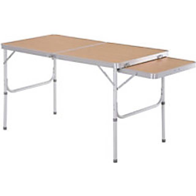 Outsunny Aluminium Mdf-top 4ft Folding Portable Outdoor Table Silver
