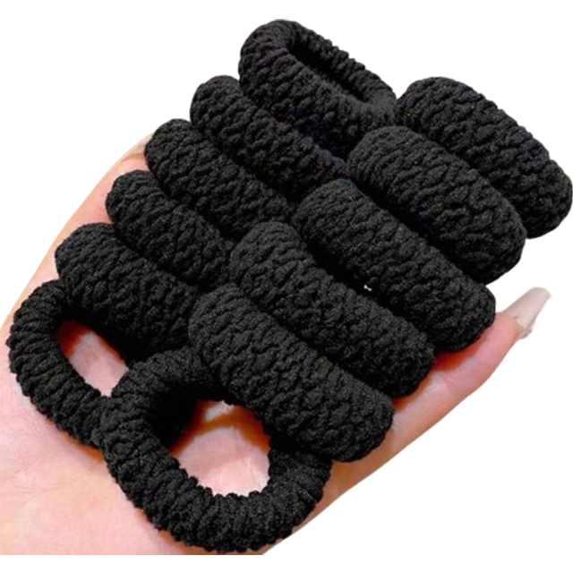 SHEIN 10pcs High Elasticity Extra Wide & Thick Hair Scrunchies, Suitable For Ponytail & Daily Hairstyle Hair Ties Ponytail Holders Hair Elastics Hair Rope
