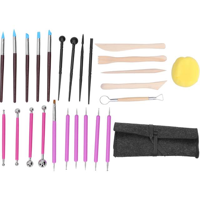 26Pcs Polymer Clay Sculpting Tools Multipurpose Modeling Carving Knife Pottery Supplies