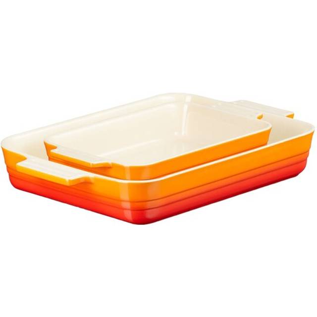 Le Creuset - Ugnsformset Stengods 25+32 cm volcanic