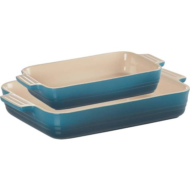 Le Creuset - Ugnsformset Stengods 25+32 cm deep teal