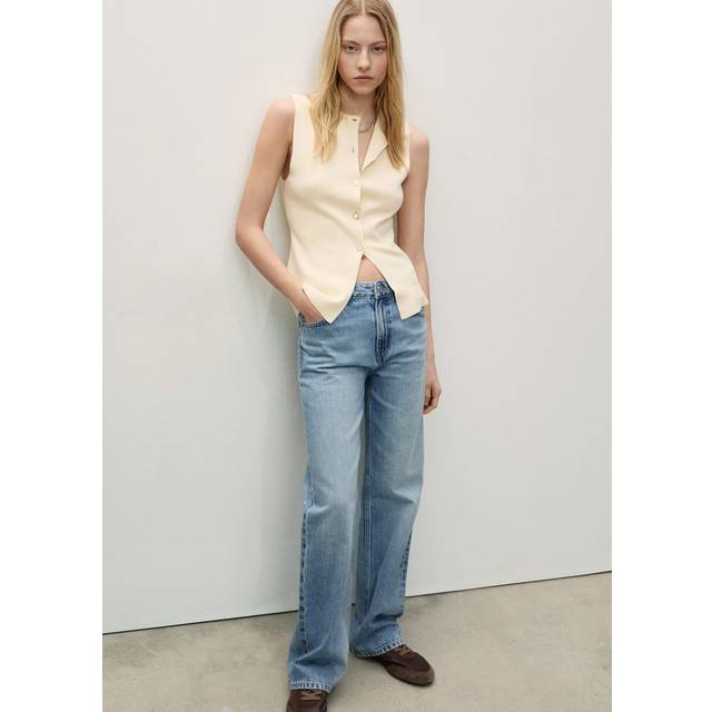 Mango Miami Straight Jeans, Blue