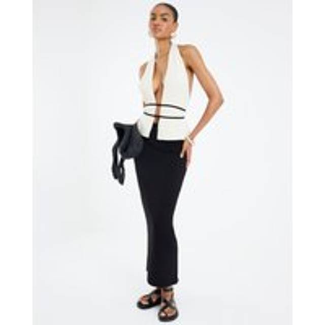 River Island Womens Black Premium Maxi Skirt