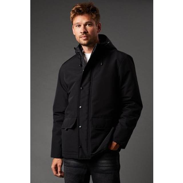 Burton mens casual jacket black regular fit quilted warm versatile design
