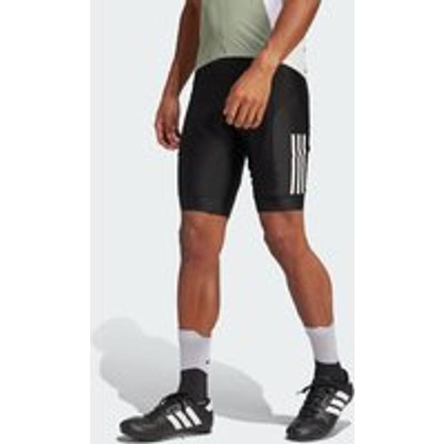 Essentials 3-Stripes Padded Cycling Shorts - Black - 2XL