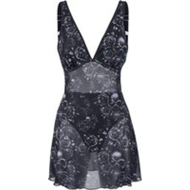 Black Premium by EMP Bathing suit with Mesh Dress Swimsuit black