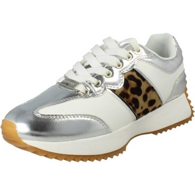 Elle Sport Women's Metallic Chunky Trainer In Silver - 5