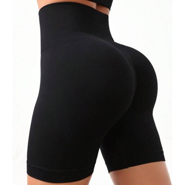 SHEIN 3pcs Seamless Softness Tummy Control Butt-Lift Sports Shorts Sweater Shorts