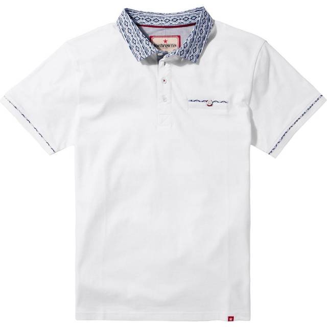Men's Sensational Smart Polo Shirt - Size Large - White - by Joe Browns
