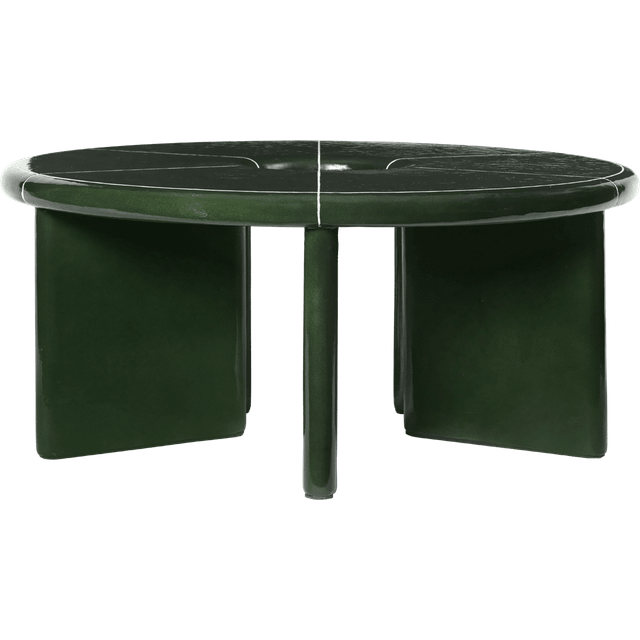 Deya Coffee Table Ø80, Dark Green