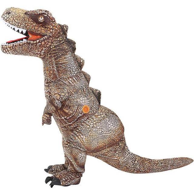 (Kids Size 120-145cm, One size) Adult Kids T Rex Dinosaur Inflatable Costumes Cosplay Costume Anime Party Costume Suit Halloween Costume For Man Woman