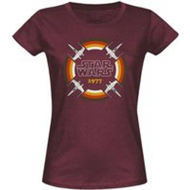 Star Wars - Disney T-Shirt - X-Wing 77 - S to XXL - for Women - burgundy