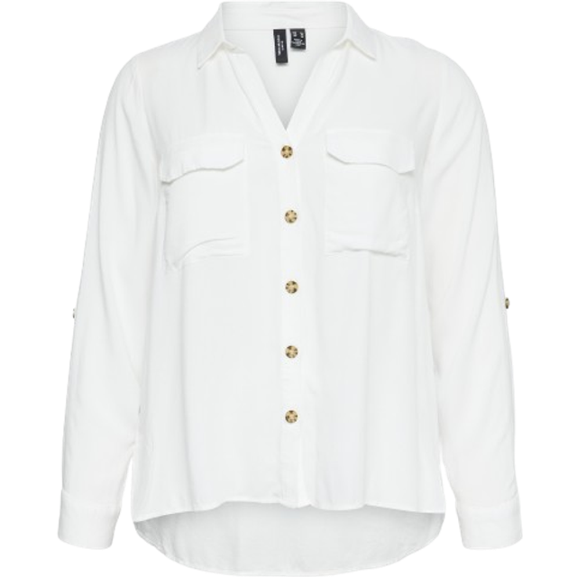 Vero Moda Bumpy Shirt - White/Snow White