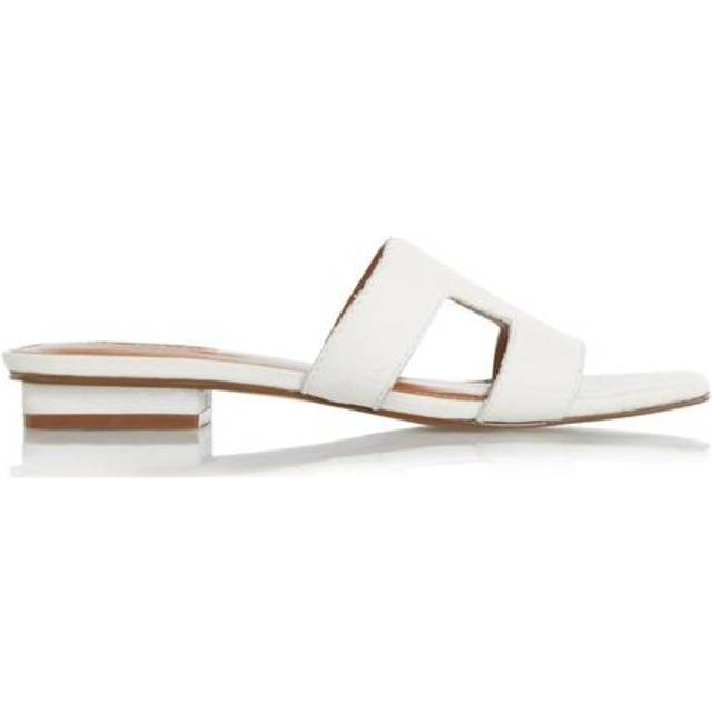 Dune London White Loupe Casual Sandals
