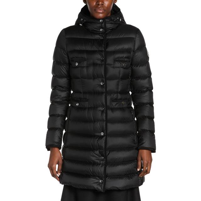MONCLER COLLECTION Hirma Hooded Long Down Jacket, Women, Black, Size: 0