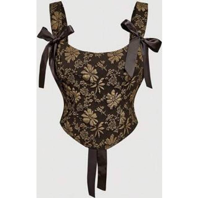 SHEIN Plus Size Women Floral Jacquard Coffee Brown Camisole Tank Top,Valentine Day