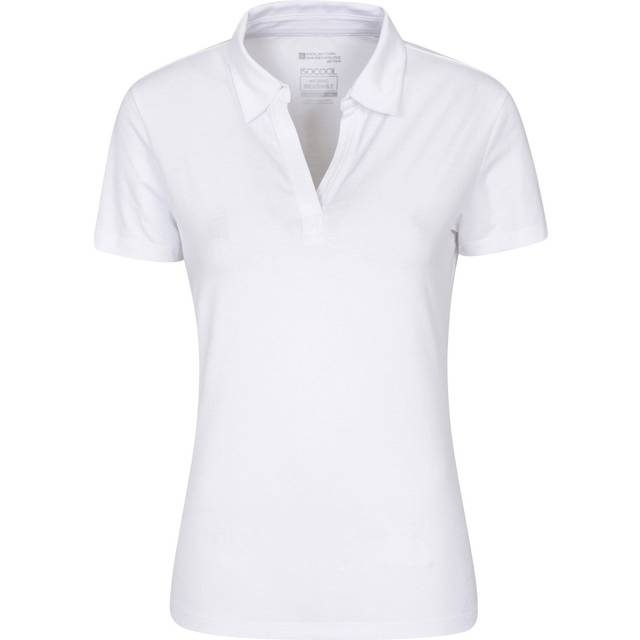 (4 UK, White) Mountain Warehouse Womens/Ladies UV Protection Polo Shirt