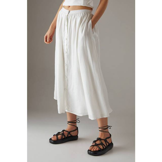 Warehouse white maxi skirt womens casual skirts