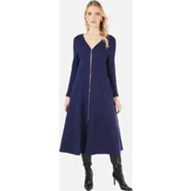 Principles womens/ladies ponte zip front midi dress dh7784