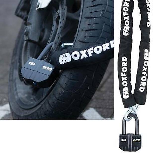 Oxford motorcycle boss alarm chain & lock 1.5m motorbike security chains