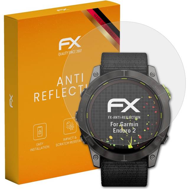 Atfolix 3x screen protection film for garmin enduro 2 matt&shockproof