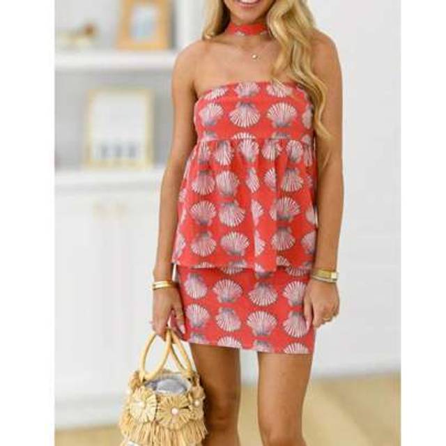 SHEIN Women Two Piece Mini Skirt Set With Scarf Y2k Cute Floral Tube Crop Tops High Waisted Mini Skirt Sets
