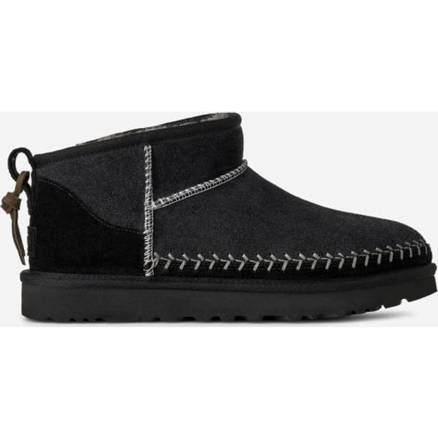 UGG Womens Classic Ultra Mini Biarritz Boots Black, 7