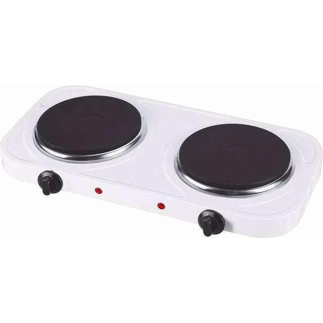 Electric double hot plate portable 2000w kitchen table top cooker stove twin hob