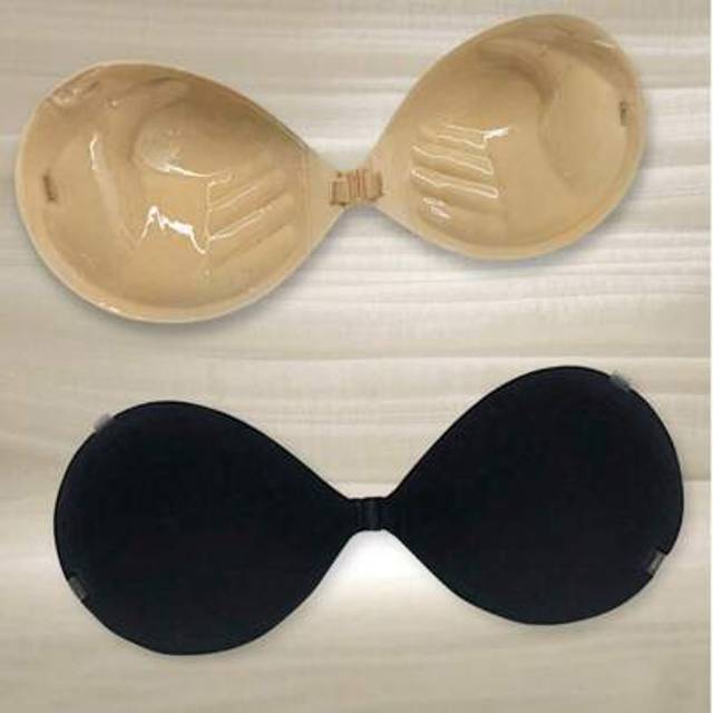 SHEIN Viscous Push-Up Bra 3CM Thickness, Invisible Bra For Small Chest Backless Strapless Dress, Reusable Breast Augmentation Bra,