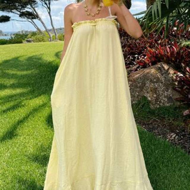 SHEIN Women Summer Long Bandeau Dress Off Shoulder Solid Color/Floral Loose Tube Top Dress
