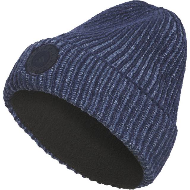 (One Size, Collegiate Navy) adidas Golf Womens 2024 Knit COLD.RDY Lined Classic Pom Pom Beanie Hat