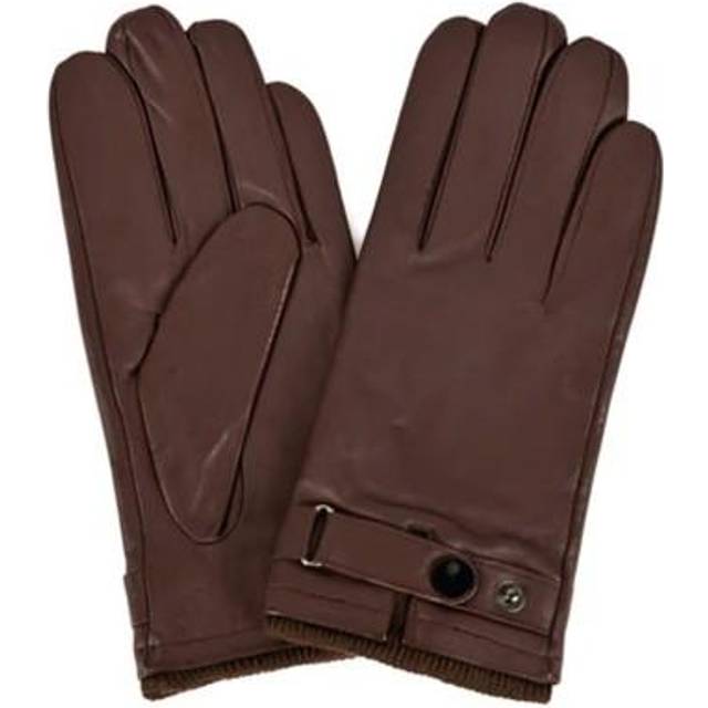 Premium Leather Driving Gloves - Brown - XL