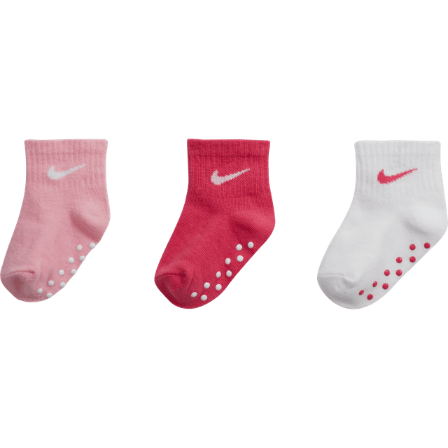 Nike Baby Swoosh Ankle Gripper Socks (3-Pairs) - Multi-Colour - 6-12M